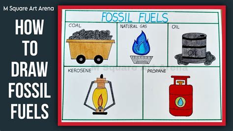 fossil fuels drawing easy.